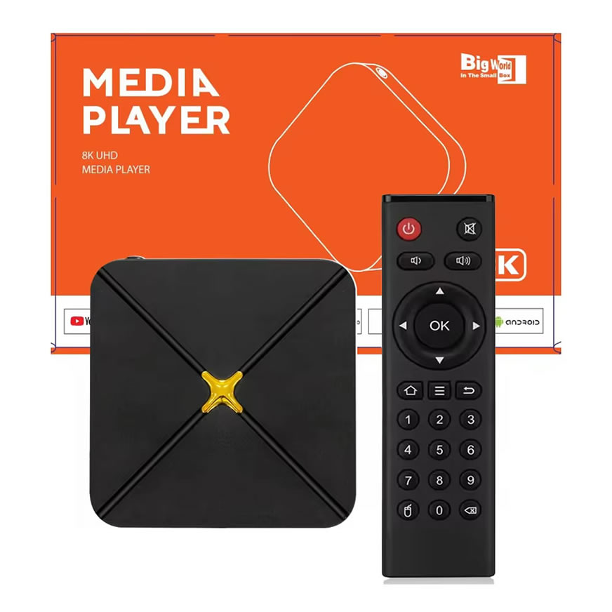 Caja TV inteligente 4K HDR HLQ-Max | Reproductor multimedia de red de cuatro núcleos de alta velocidad